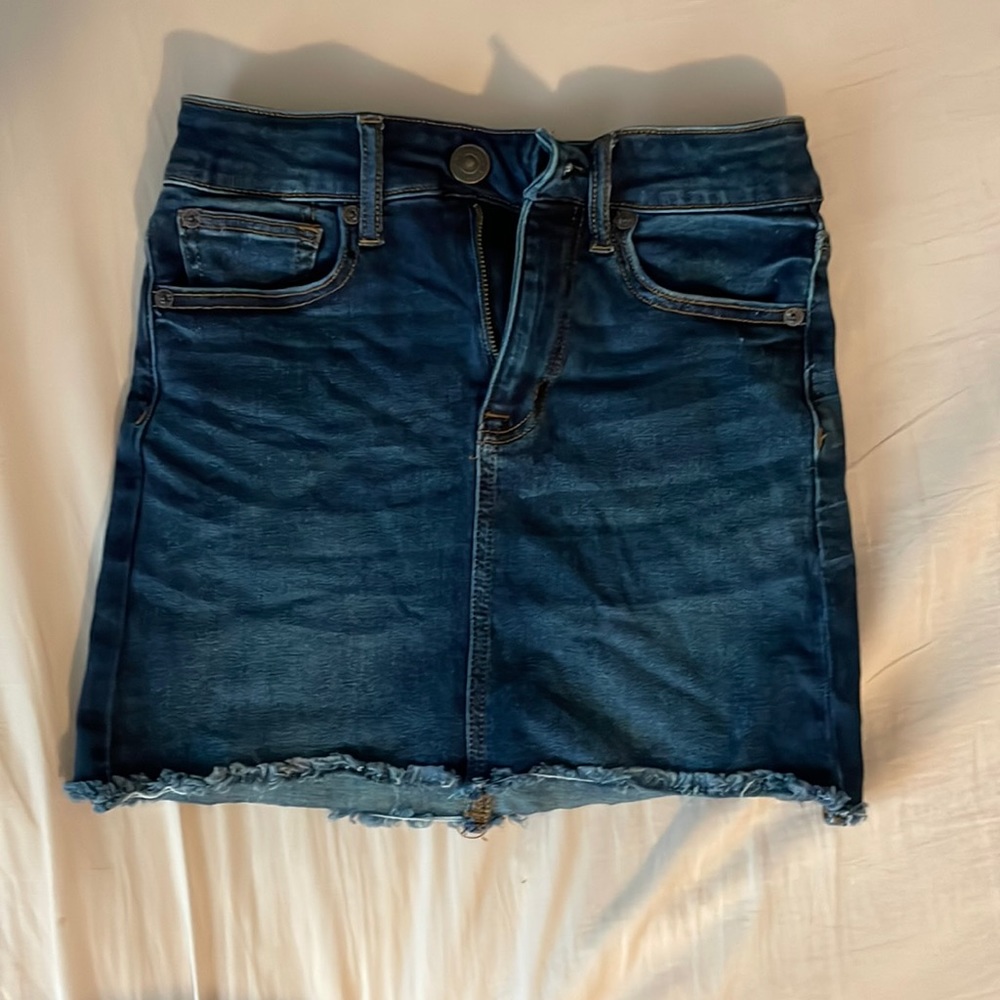 american eagle jean skirt